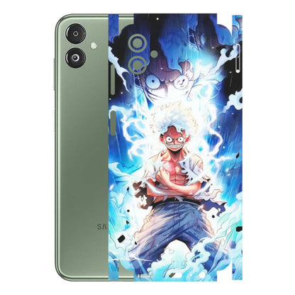 Samsung M/F/Note/Flip and C Phone Skins (All Models) - Blue Thunder Luffy Anime - Matte Finish (M-132) Samsung Galaxy F14 (5G)