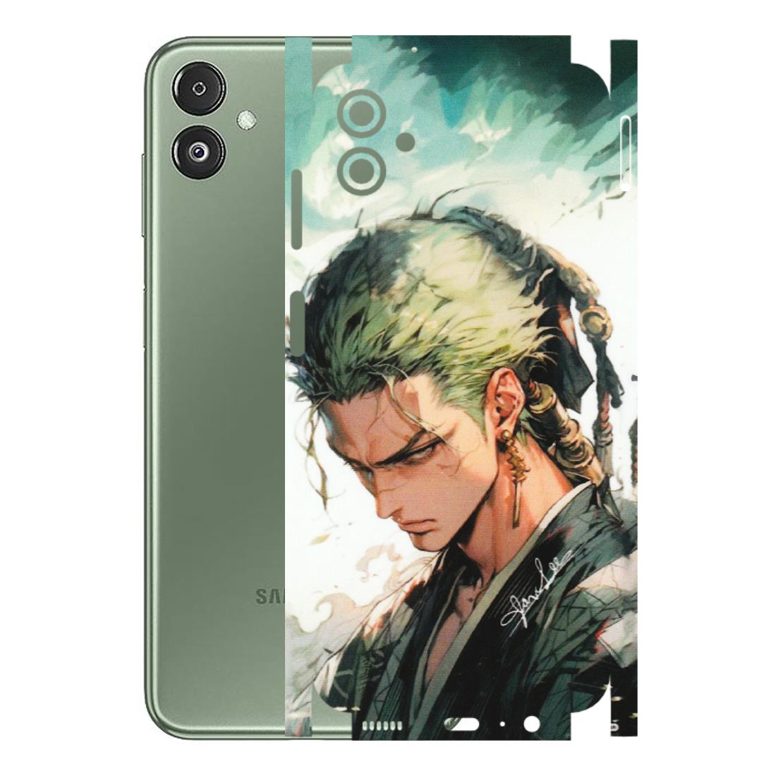 Samsung M/F/Note/Flip and C Phone Skins (All Models) - New Roronoa Zoro One Picece Anime - Matte Finish (M-140) Samsung Galaxy F14 (5G)