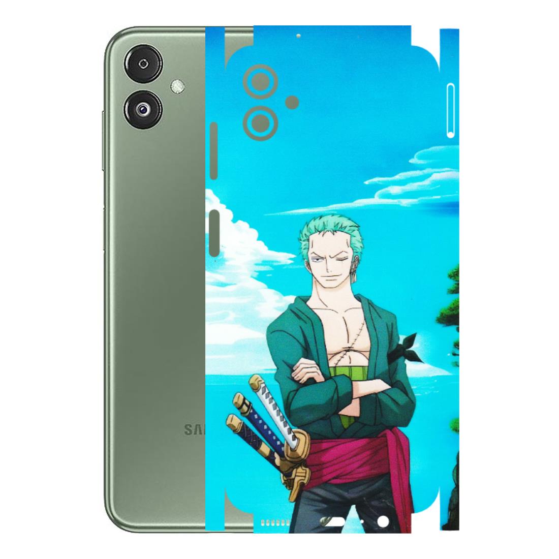 Samsung M/F/Note/Flip and C Phone Skins (All Models) - Cool Swordman Zoro Anime - Matte Finish (M-143) Samsung Galaxy F14 (5G)