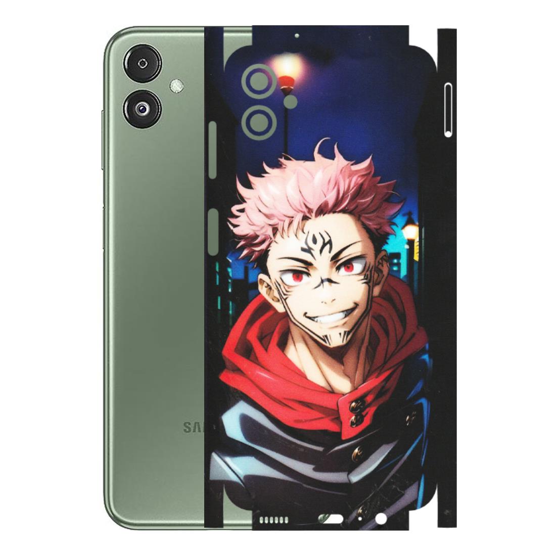 Samsung M/F/Note/Flip and C Phone Skins (All Models) - Yuji Itadori Funny Face Anime - Matte Finish (M-152) Samsung Galaxy F14 (5G)