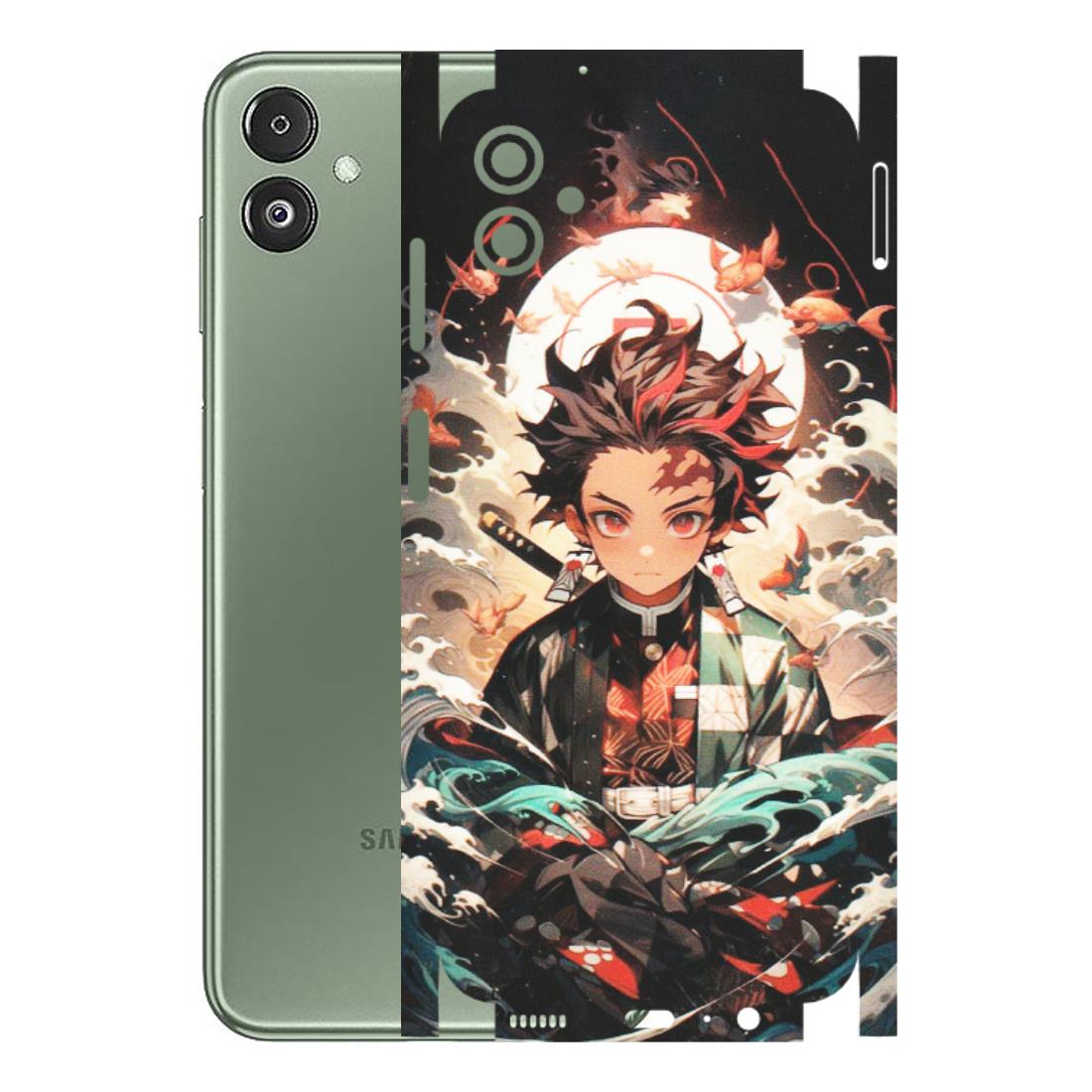 Samsung M/F/Note/Flip and C Phone Skins (All Models) - Tanjiro Demon Slayer Anime - Matte Finish (M-158) Samsung Galaxy F14 (5G)