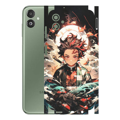 Samsung M/F/Note/Flip and C Phone Skins (All Models) - Tanjiro Demon Slayer Anime - Matte Finish (M-158) Samsung Galaxy F14 (5G)