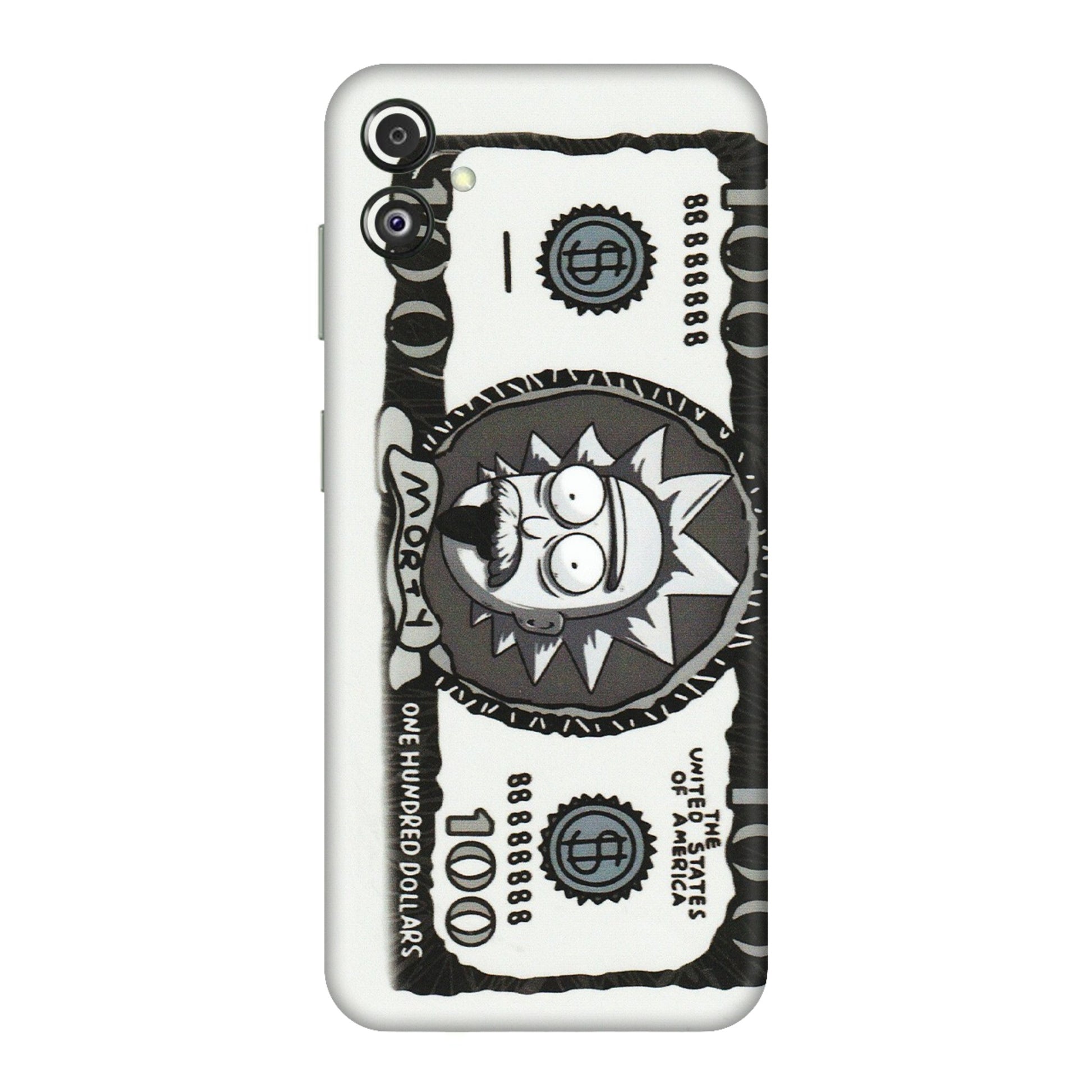 Samsung M/F/Note/Flip and C Phone Skins (All Models) - Rick And Morty Hundred Dollar Anime - Matte Finish (M-161) Samsung Galaxy F14 (5G)