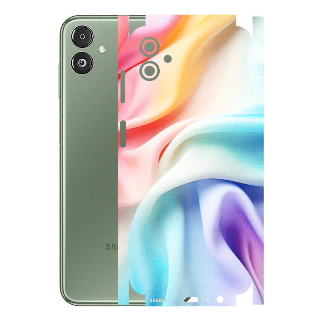 Samsung M/F/Note/Flip and C Phone Skins (All Models) - Colourful Silk Cloth - Matte Finish (M-165) Samsung Galaxy F14 (5G)