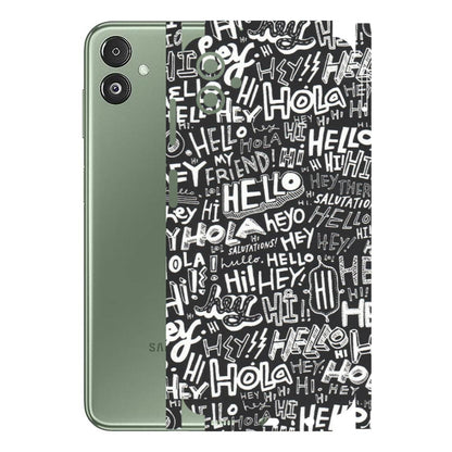 Samsung M/F/Note/Flip and C Phone Skins (All Models) - Hi Hello Doodles - Matte Finish (M-25) Samsung Galaxy F14 (5G)