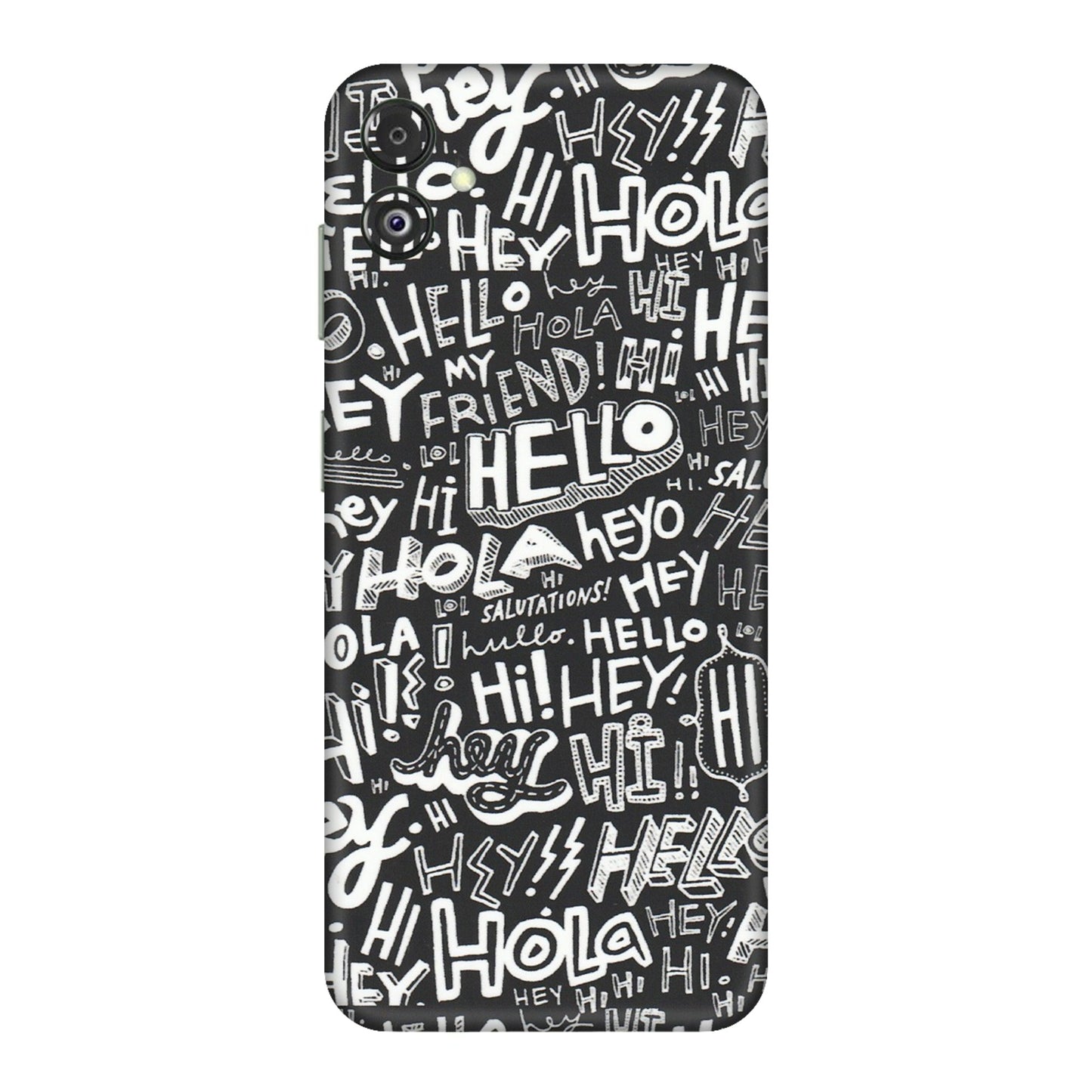 Samsung M/F/Note/Flip and C Phone Skins (All Models) - Hi Hello Doodles - Matte Finish (M-25) Samsung Galaxy F14 (5G)