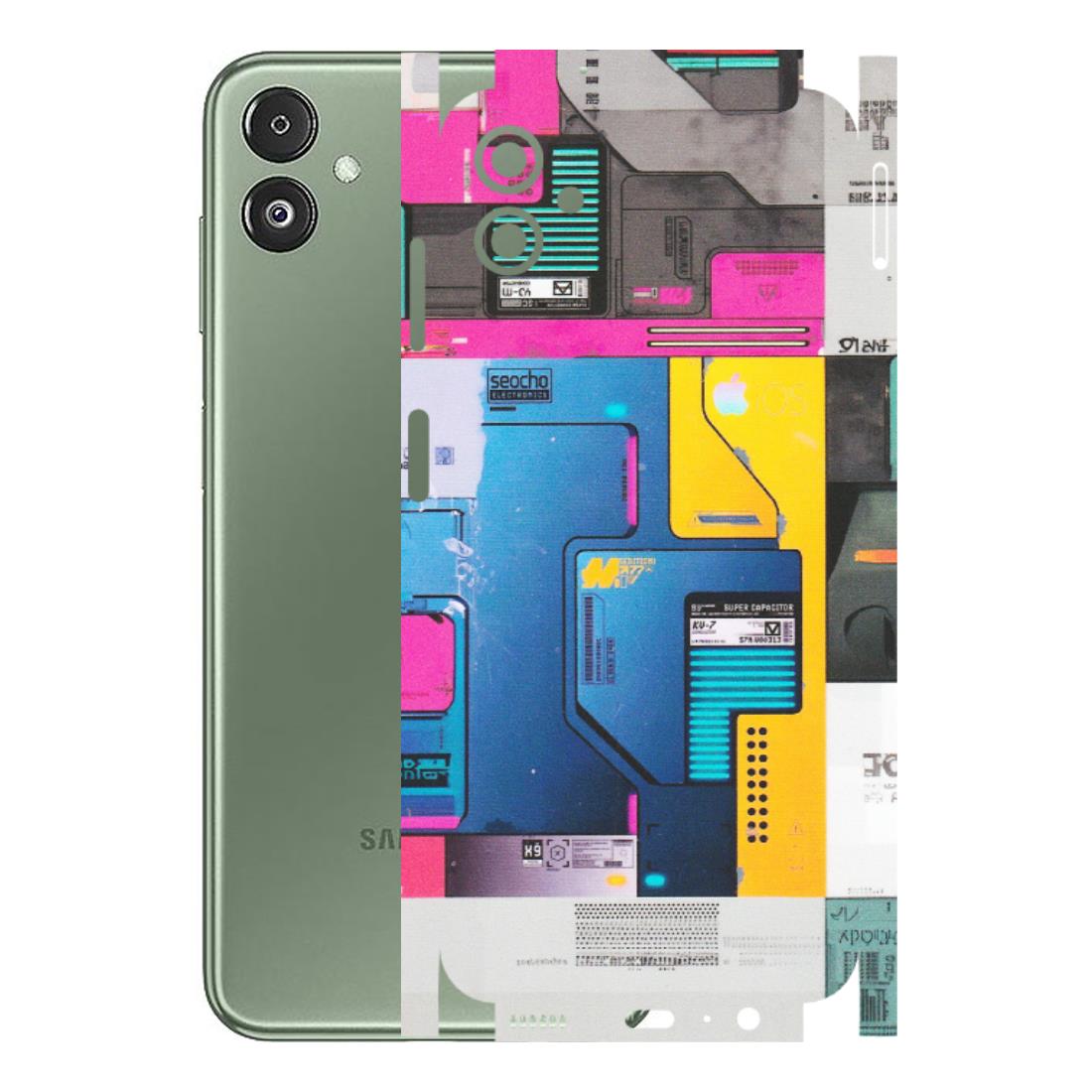 Samsung M/F/Note/Flip and C Phone Skins (All Models) - Colourfull Motherboard Internals - Matte Finish (M-55) Samsung Galaxy F14 (5G)