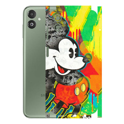 Samsung M/F/Note/Flip and C Phone Skins (All Models) - Multiple Mickey With Colourful Texture - Matte Finish (M-84) Samsung Galaxy F14 (5G)