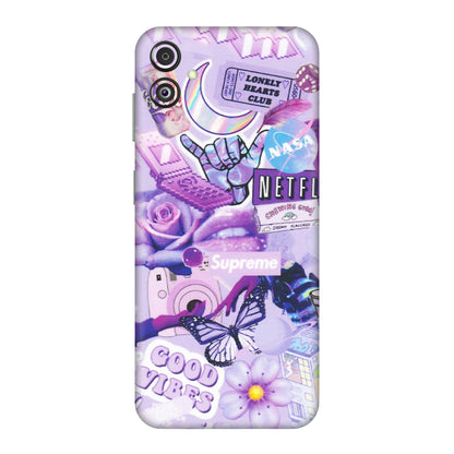 Samsung M/F/Note/Flip and C Phone Skins (All Models) - Supreme Purple Magic - Matte Finish (M-88) Samsung Galaxy F14 (5G)