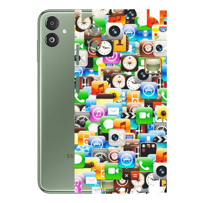 Samsung M/F/Note/Flip and C Phone Skins (All Models) - All Apple Icons - Matte Finish (M-93) Samsung Galaxy F14 (5G)