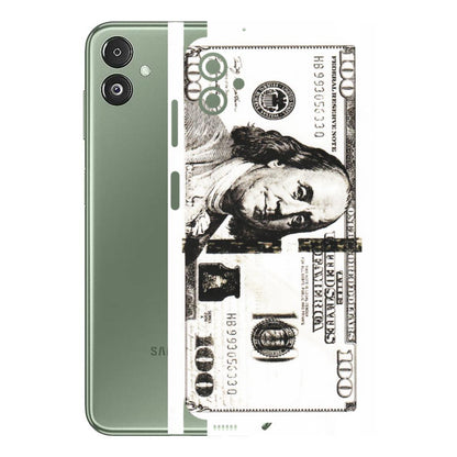 Samsung M/F/Note/Flip and C Phone Skins (All Models) - 100 Dollar Currency - Transparent Finish (T-01) Samsung Galaxy F14 (5G)