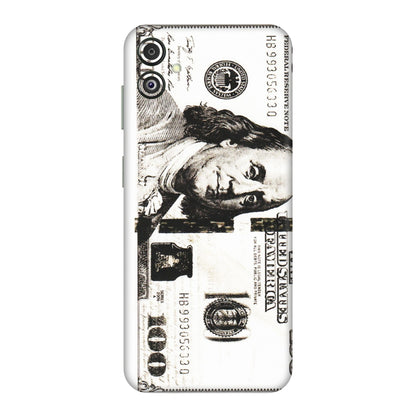 Samsung M/F/Note/Flip and C Phone Skins (All Models) - 100 Dollar Currency - Transparent Finish (T-01) Samsung Galaxy F14 (5G)