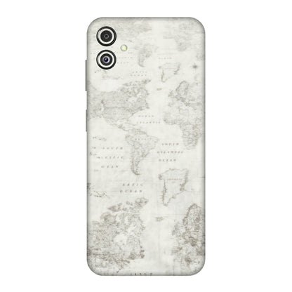 Samsung M/F/Note/Flip and C Phone Skins (All Models) - World Travel Map - Transparent Finish (T-04) Samsung Galaxy F14 (5G)