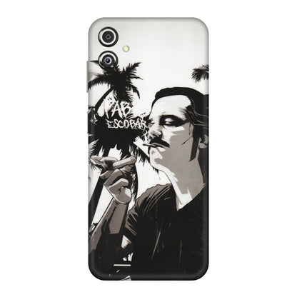 Samsung M/F/Note/Flip and C Phone Skins (All Models) - Pab Escobar - Transparent Finish (T-05) Samsung Galaxy F14 (5G)