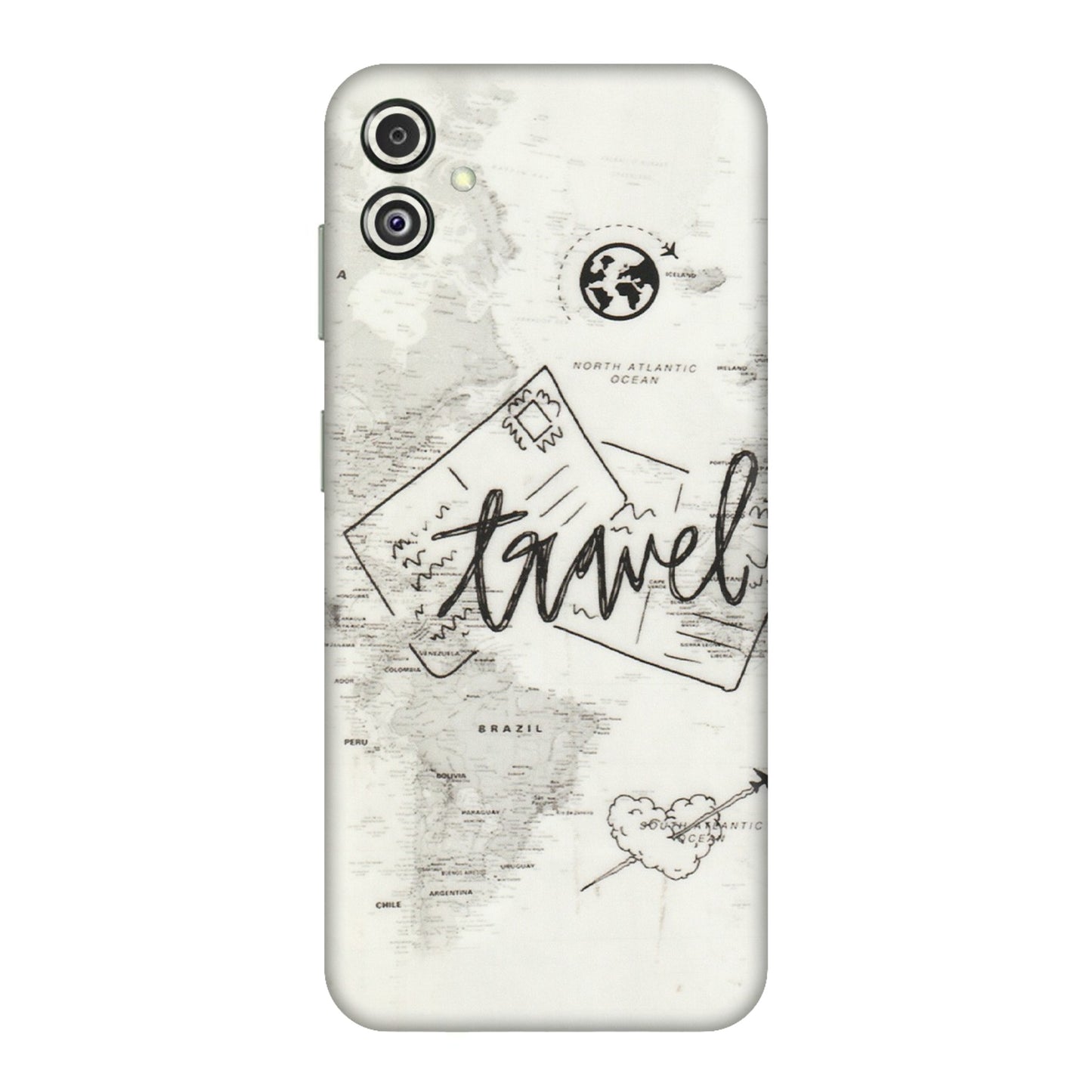 Samsung M/F/Note/Flip and C Phone Skins (All Models) - Travel Ticket - Transparent Finish (T-06) Samsung Galaxy F14 (5G)