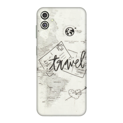 Samsung M/F/Note/Flip and C Phone Skins (All Models) - Travel Ticket - Transparent Finish (T-06) Samsung Galaxy F14 (5G)