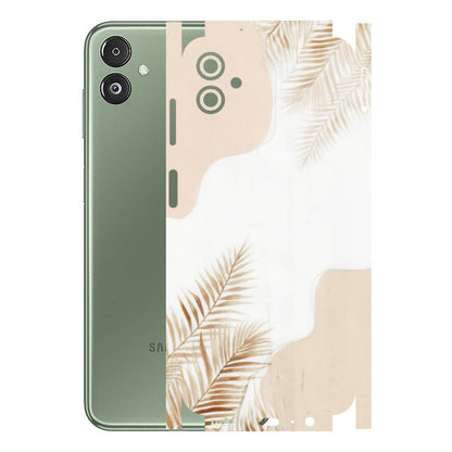 Samsung M/F/Note/Flip and C Phone Skins (All Models) - Gold Petals Abstract - Transparent Finish (T-08) Samsung Galaxy F14 (5G)