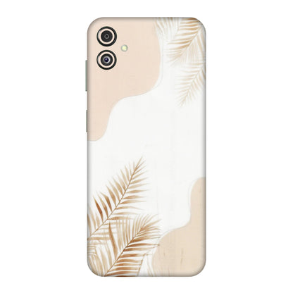 Samsung M/F/Note/Flip and C Phone Skins (All Models) - Gold Petals Abstract - Transparent Finish (T-08) Samsung Galaxy F14 (5G)