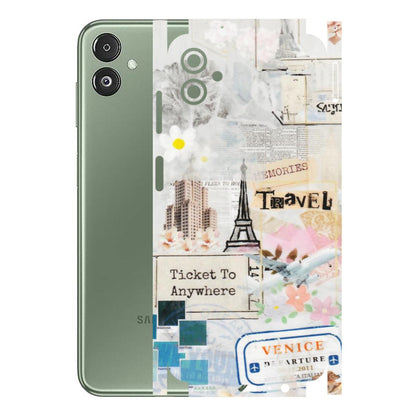 Samsung M/F/Note/Flip and C Phone Skins (All Models) - Travel Memories - Transparent Finish (T-09) Samsung Galaxy F14 (5G)