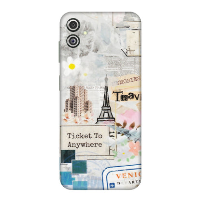 Samsung M/F/Note/Flip and C Phone Skins (All Models) - Travel Memories - Transparent Finish (T-09) Samsung Galaxy F14 (5G)