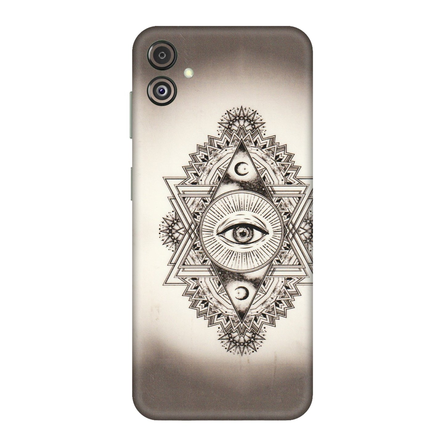 Samsung M/F/Note/Flip and C Phone Skins (All Models) - Illuminati Great Eye - Transparent Finish (T-14) Samsung Galaxy F14 (5G)