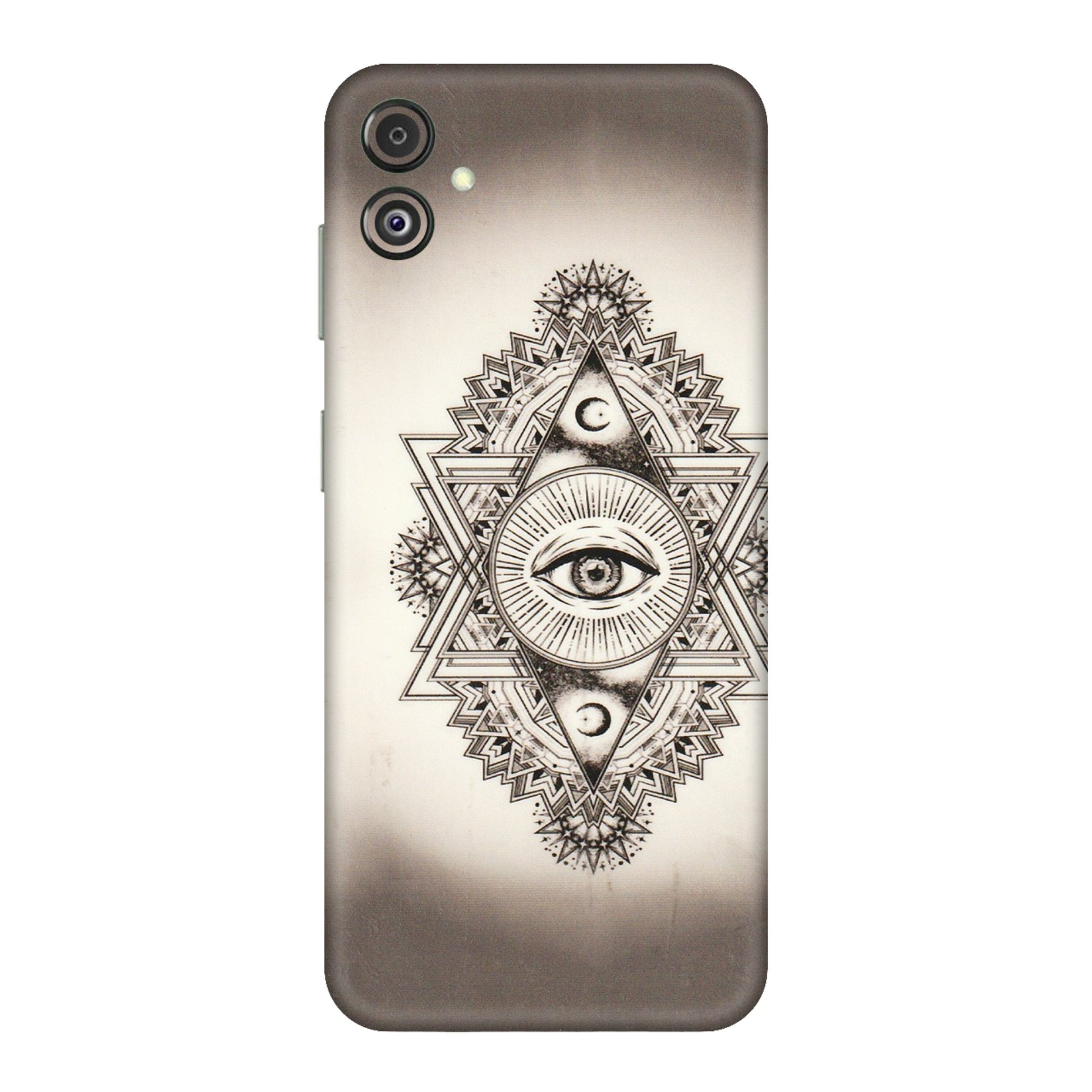 Samsung M/F/Note/Flip and C Phone Skins (All Models) - Illuminati Great Eye - Transparent Finish (T-14) Samsung Galaxy F14 (5G)