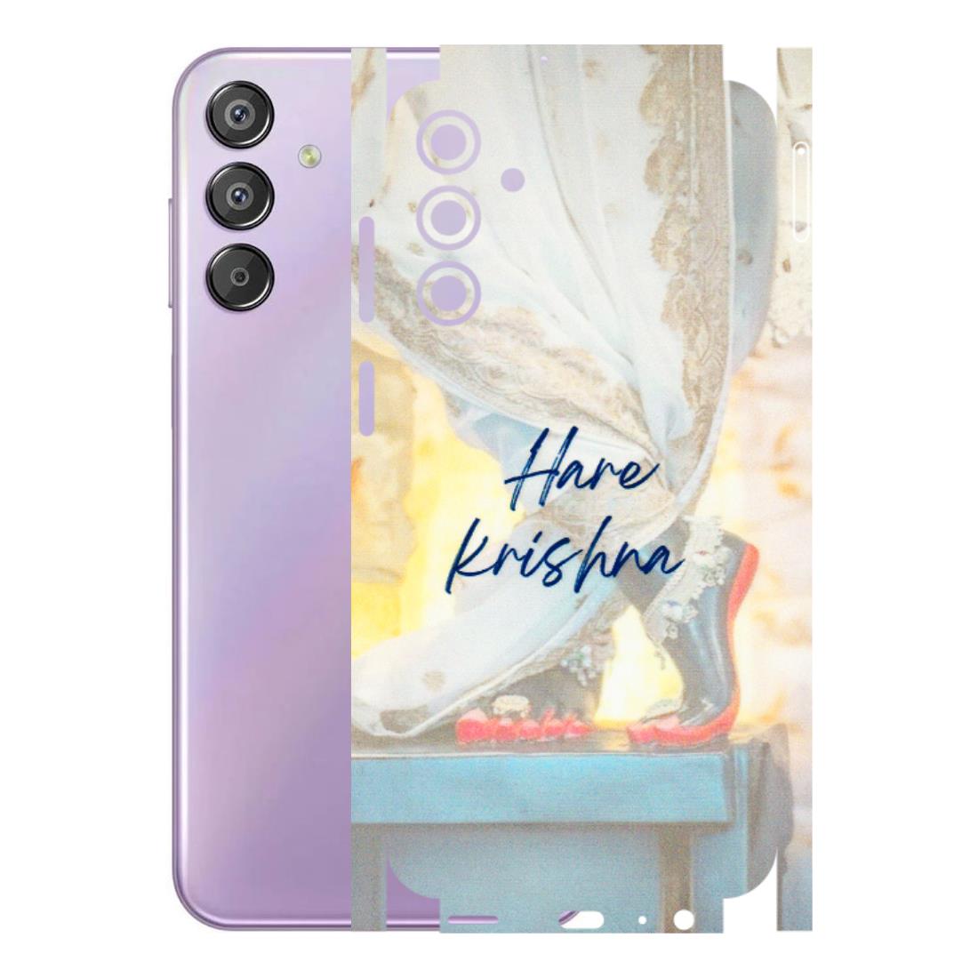 Samsung M/F/Note/Flip and C Phone Skins (All Models) - Hare Krishna - 3D Embossed Finish (L-03) Samsung Galaxy F15 (5G)