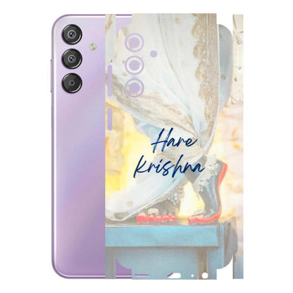 Samsung M/F/Note/Flip and C Phone Skins (All Models) - Hare Krishna - 3D Embossed Finish (L-03) Samsung Galaxy F15 (5G)