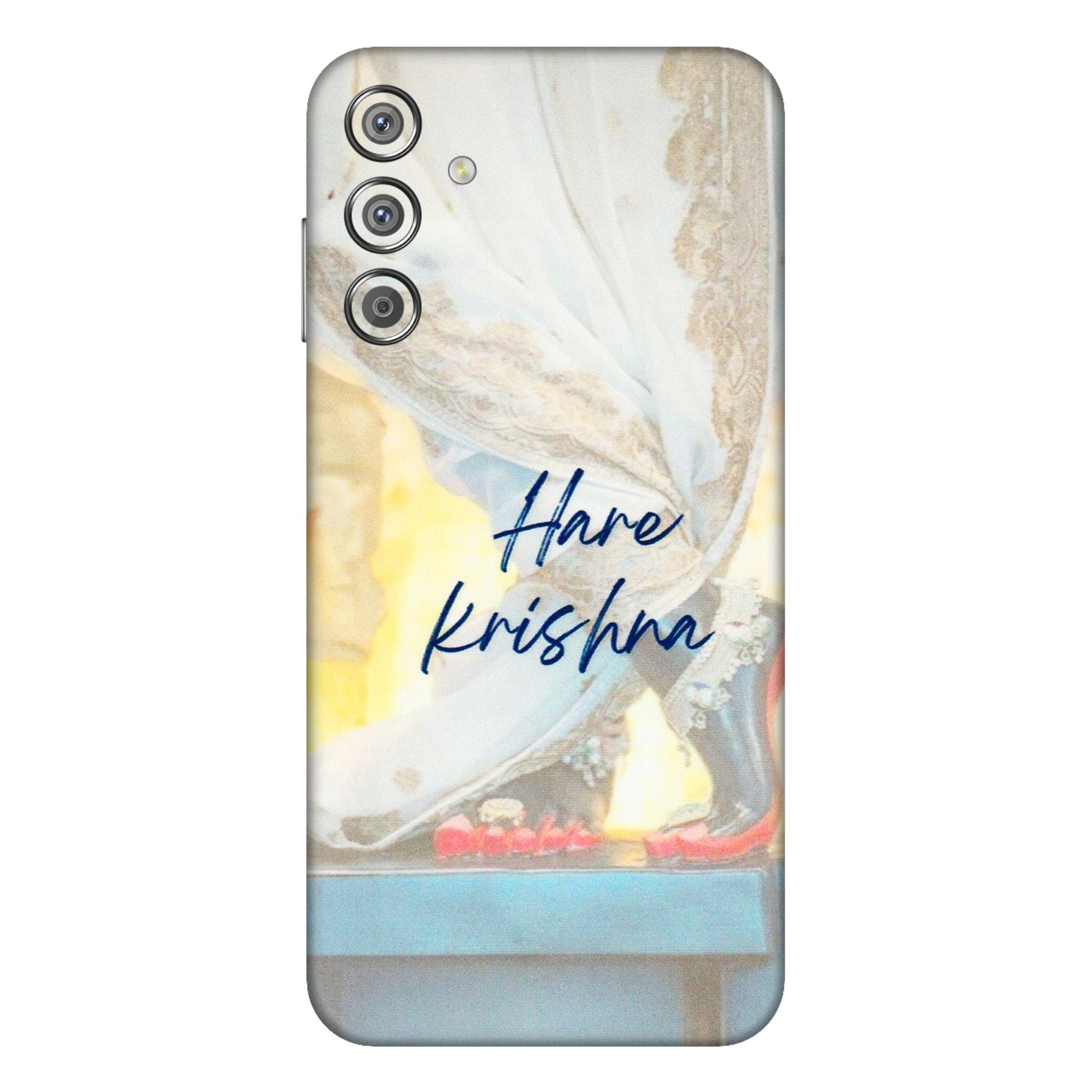 Samsung M/F/Note/Flip and C Phone Skins (All Models) - Hare Krishna - 3D Embossed Finish (L-03) Samsung Galaxy F15 (5G)