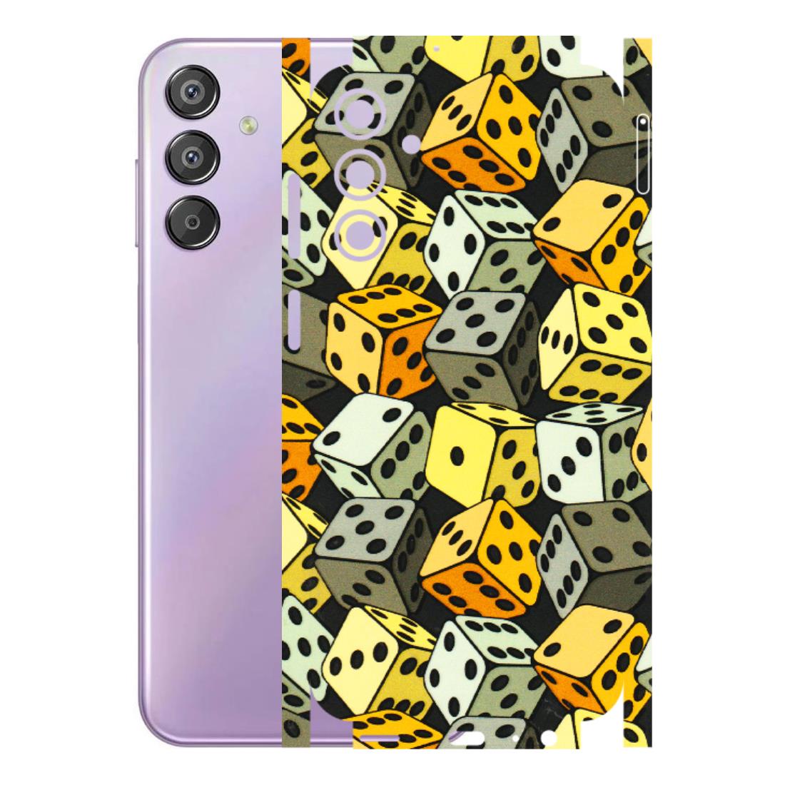 Samsung M/F/Note/Flip and C Phone Skins (All Models) - Dices Of Life - 3D Embossed Finish (L-04) Samsung Galaxy F15 (5G)