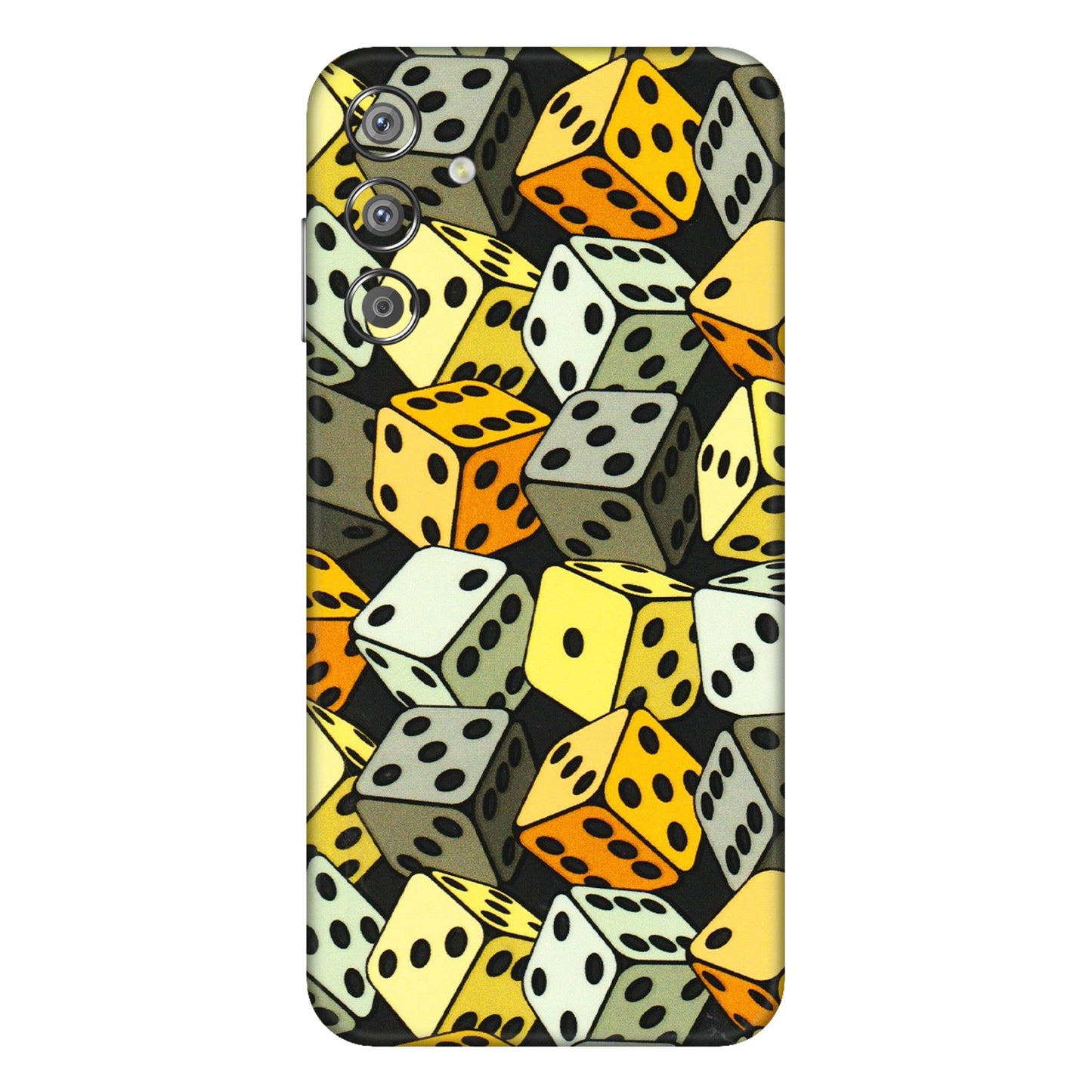 Samsung M/F/Note/Flip and C Phone Skins (All Models) - Dices Of Life - 3D Embossed Finish (L-04) Samsung Galaxy F15 (5G)
