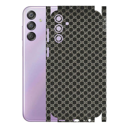 Samsung M/F/Note/Flip and C Phone Skins (All Models) - Black G Print - 3D Embossed Finish (L-109) Samsung Galaxy F15 (5G)