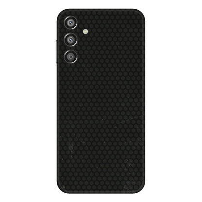 Samsung M/F/Note/Flip and C Phone Skins (All Models) - Black honeycomb - 3D Embossed Finish (L-114) Samsung Galaxy F15 (5G)