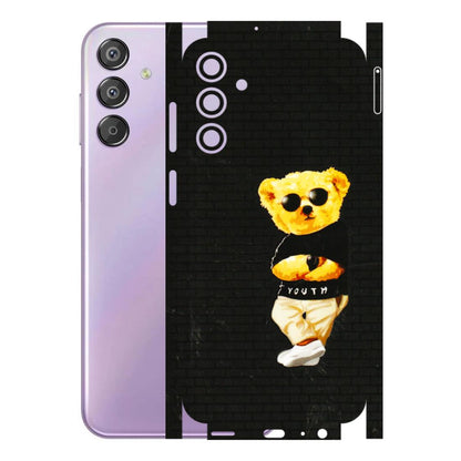 Samsung M/F/Note/Flip and C Phone Skins (All Models) - Classy Teddy Bear - 3D Embossed Finish (L-116) Samsung Galaxy F15 (5G)