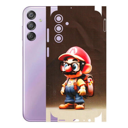 Samsung M/F/Note/Flip and C Phone Skins (All Models) - Little Mario - 3D Embossed Finish (L-119) Samsung Galaxy F15 (5G)