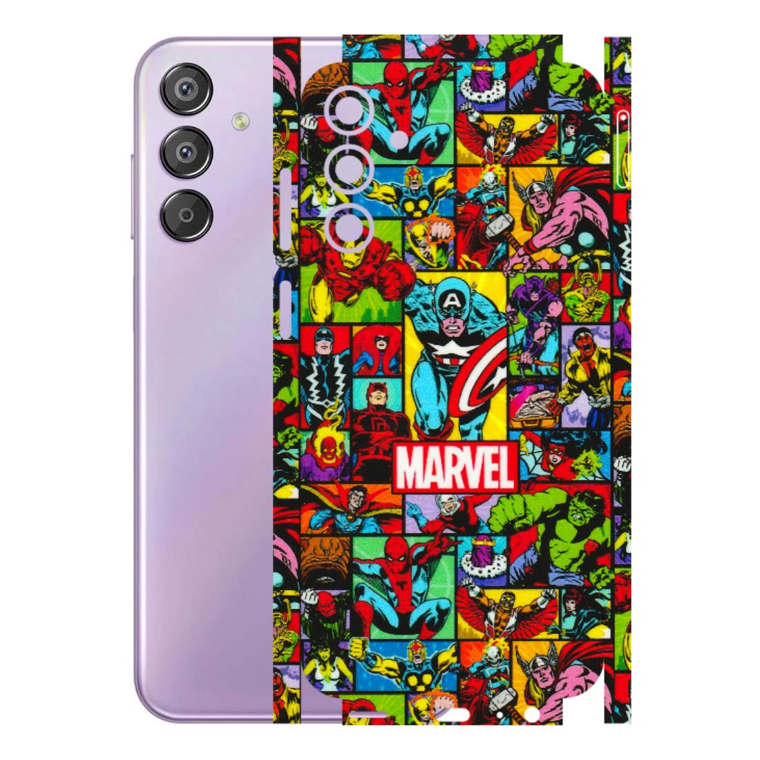 Samsung M/F/Note/Flip and C Phone Skins (All Models) - MARVELOUS Comic Characters - 3D Embossed Finish (L-129) Samsung Galaxy F15 (5G)