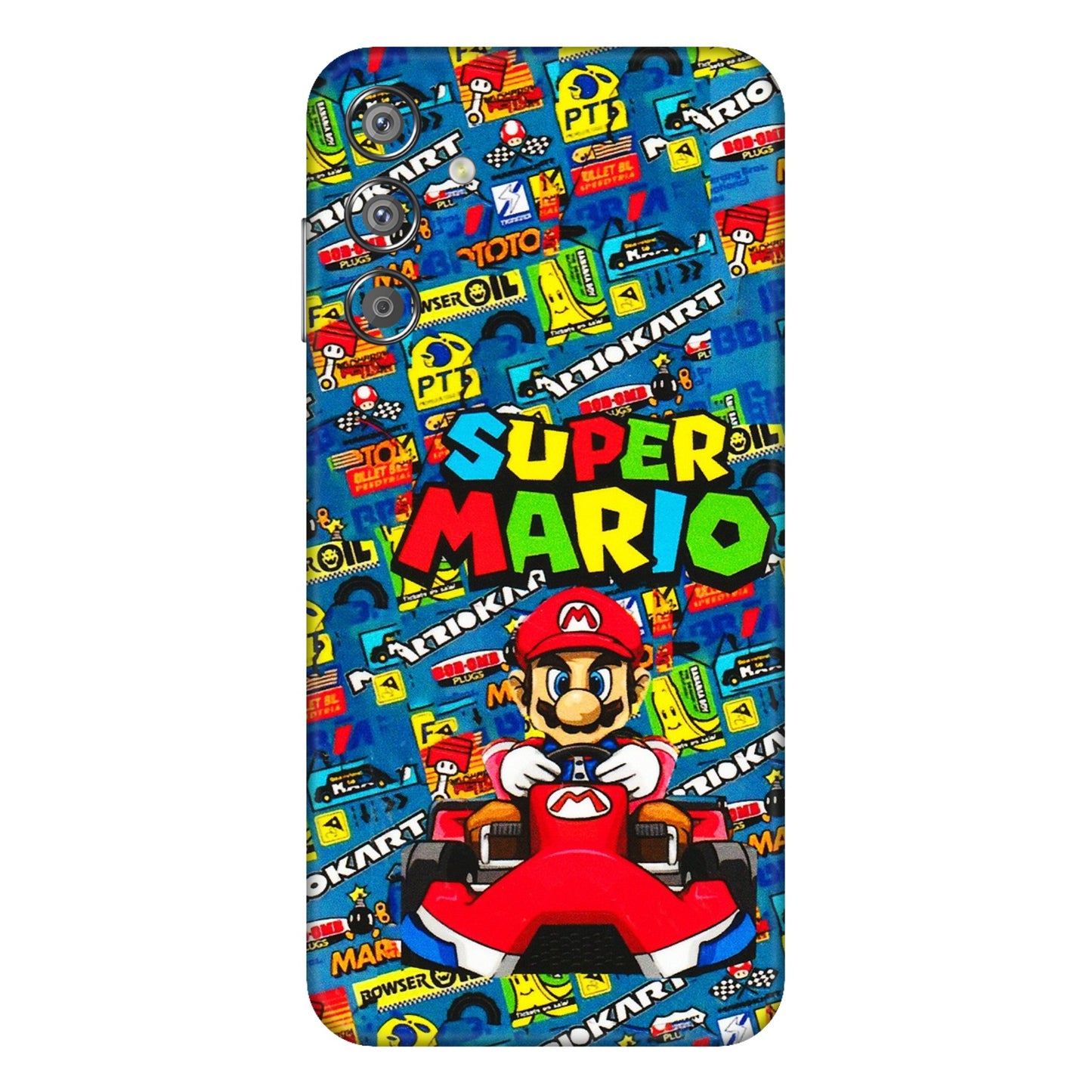 Samsung M/F/Note/Flip and C Phone Skins (All Models) - Super Mario Kart - 3D Embossed Finish (L-140) Samsung Galaxy F15 (5G)