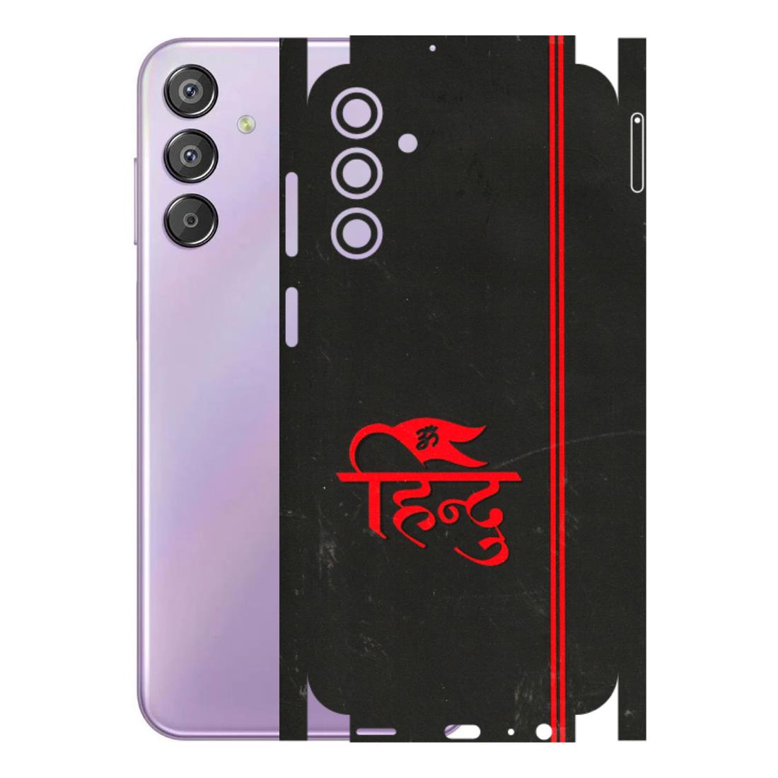 Samsung M/F/Note/Flip and C Phone Skins (All Models) - Hindu Black - 3D Embossed Finish (L-153) Samsung Galaxy F15 (5G)