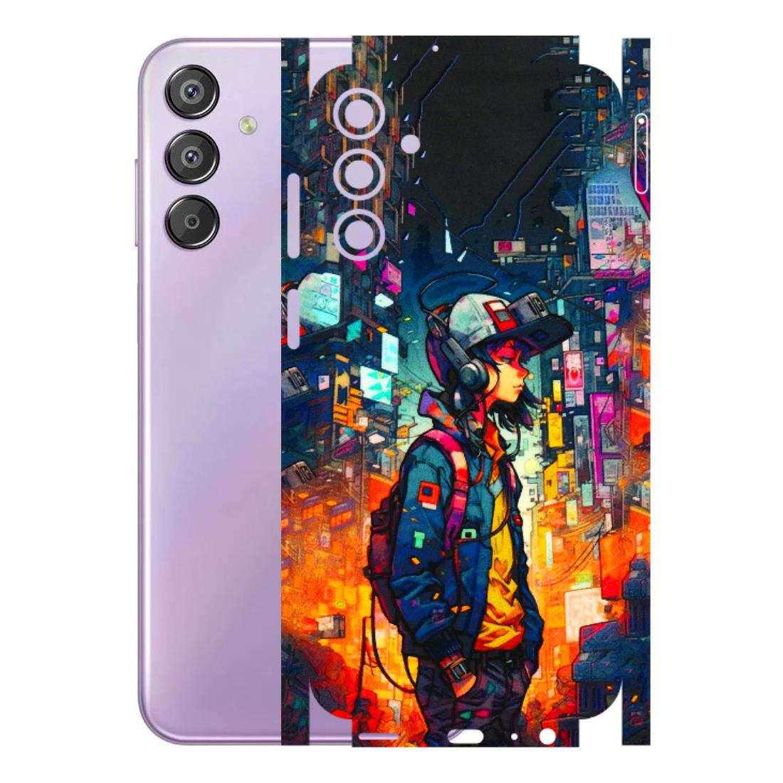 Samsung M/F/Note/Flip and C Phone Skins (All Models) - Street Anime Guy - 3D Embossed Finish (L-158) Samsung Galaxy F15 (5G)