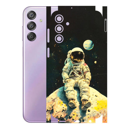 Samsung M/F/Note/Flip and C Phone Skins (All Models) - Astronaut in Space - 3D Embossed Finish (L-16) Samsung Galaxy F15 (5G)