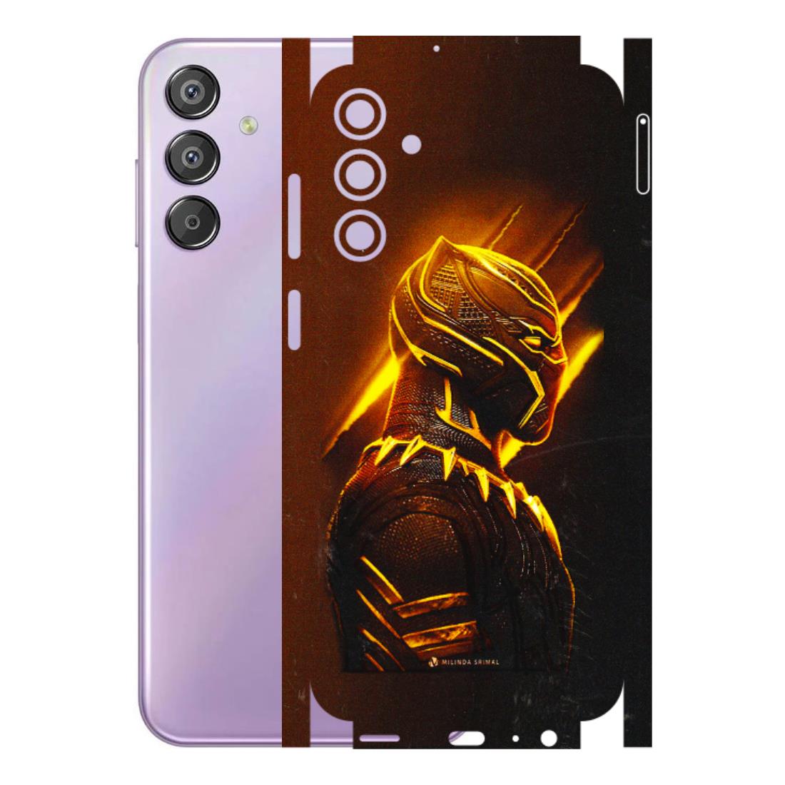 Samsung M/F/Note/Flip and C Phone Skins (All Models) - Gold Black Panther - 3D Embossed Finish (L-181) Samsung Galaxy F15 (5G)