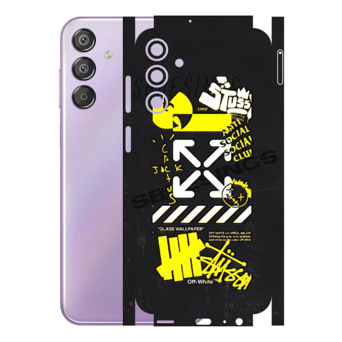 Samsung M/F/Note/Flip and C Phone Skins (All Models) - Anti Social Graffiti - 3D Embossed Finish (L-198) Samsung Galaxy F15 (5G)