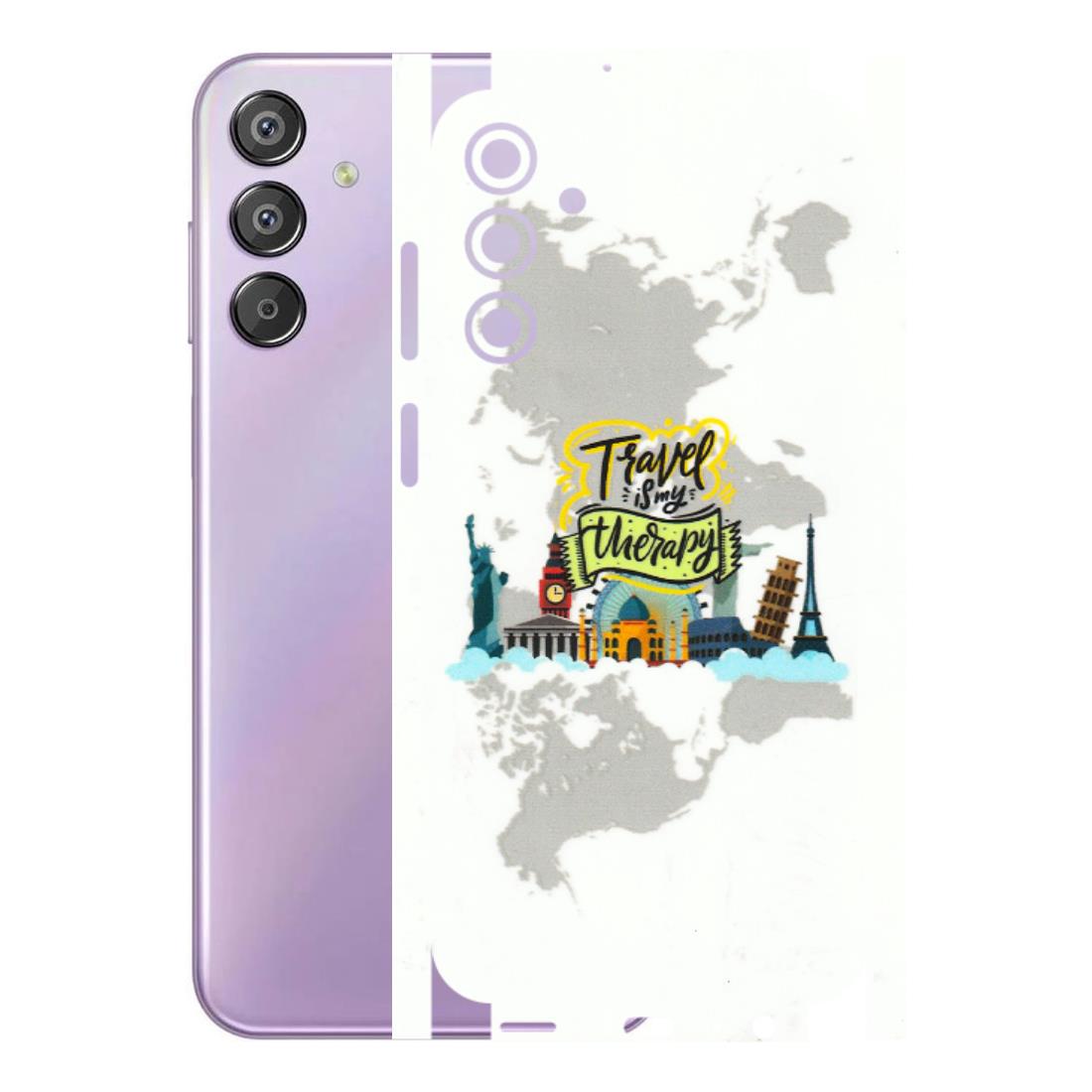Samsung M/F/Note/Flip and C Phone Skins (All Models) - Travel Therapy - 3D Embossed Finish (L-199) Samsung Galaxy F15 (5G)