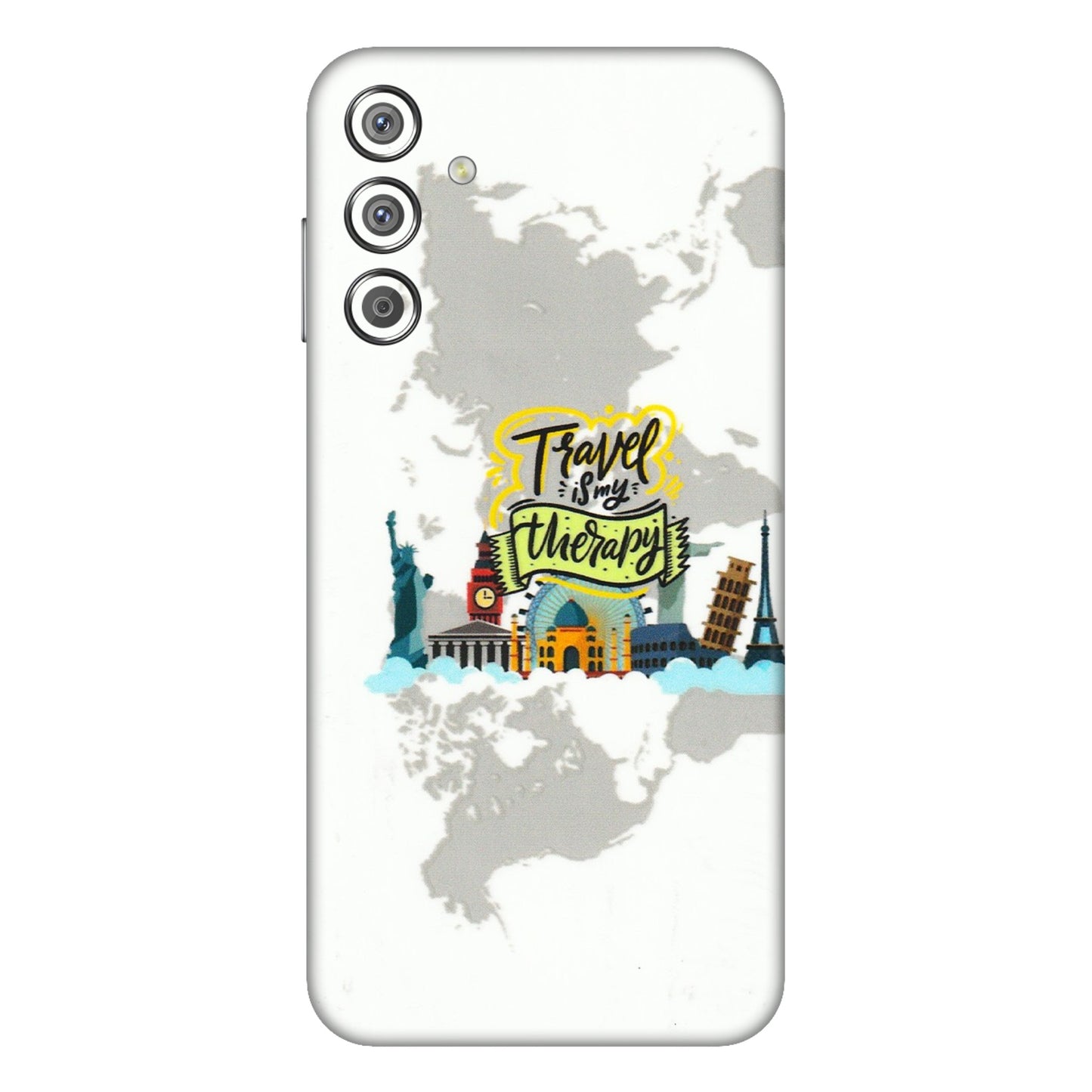 Samsung M/F/Note/Flip and C Phone Skins (All Models) - Travel Therapy - 3D Embossed Finish (L-199) Samsung Galaxy F15 (5G)