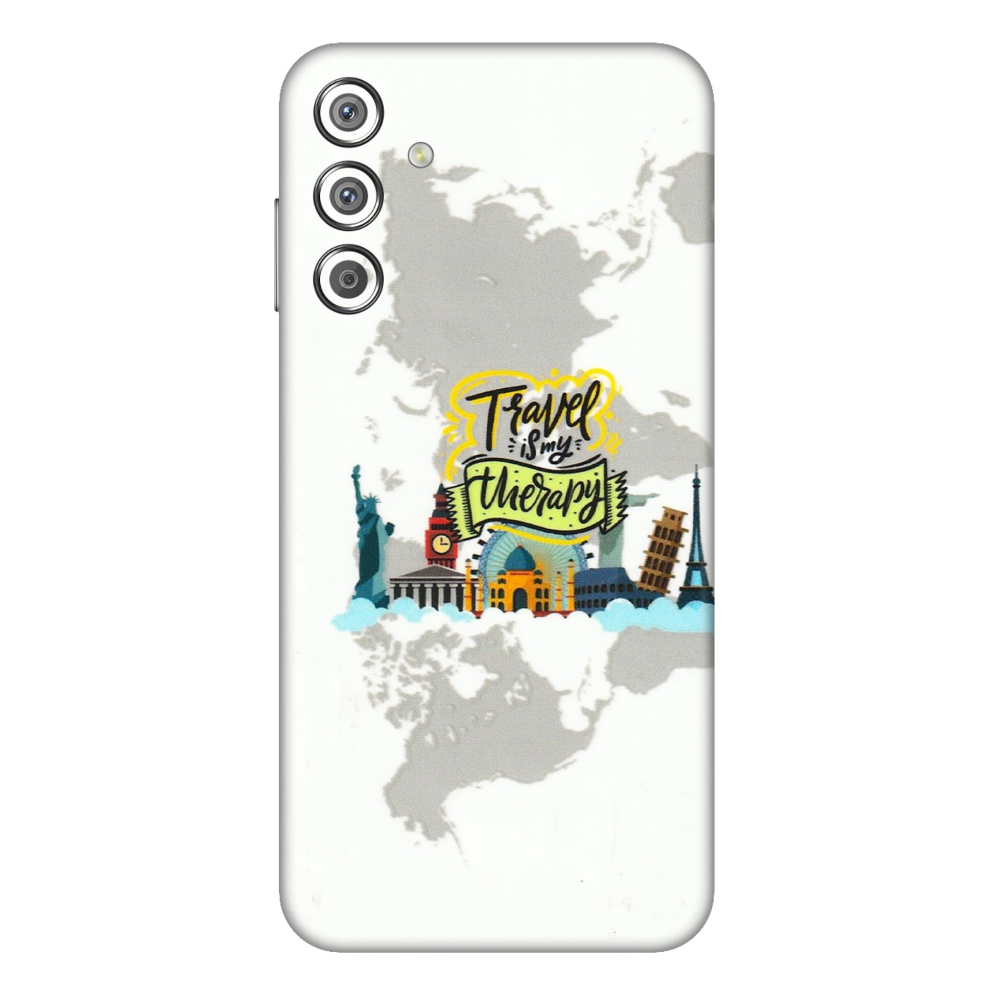 Samsung M/F/Note/Flip and C Phone Skins (All Models) - Travel Therapy - 3D Embossed Finish (L-199) Samsung Galaxy F15 (5G)