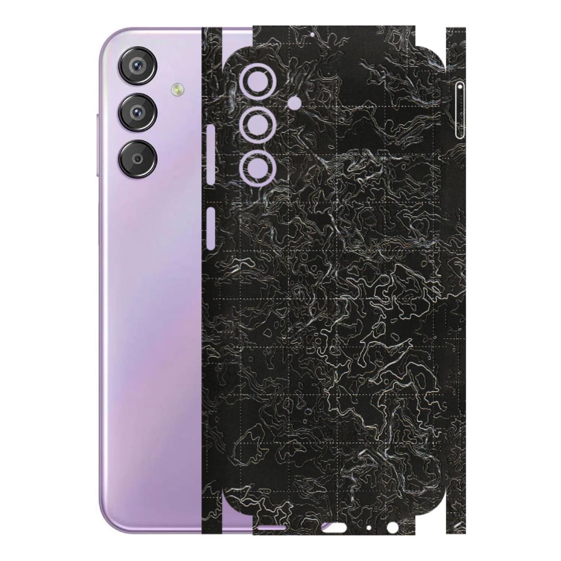 Samsung M/F/Note/Flip and C Phone Skins (All Models) - Black map Texture - 3D Embossed Finish (L-201) Samsung Galaxy F15 (5G)
