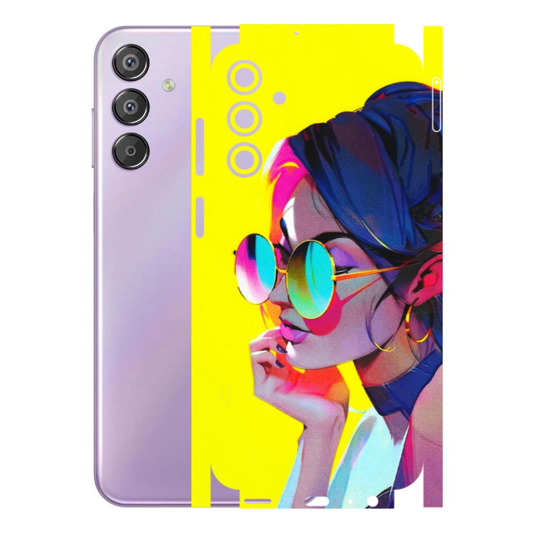 Samsung M/F/Note/Flip and C Phone Skins (All Models) - Bold Stylish Girl - 3D Embossed Finish (L-222) Samsung Galaxy F15 (5G)