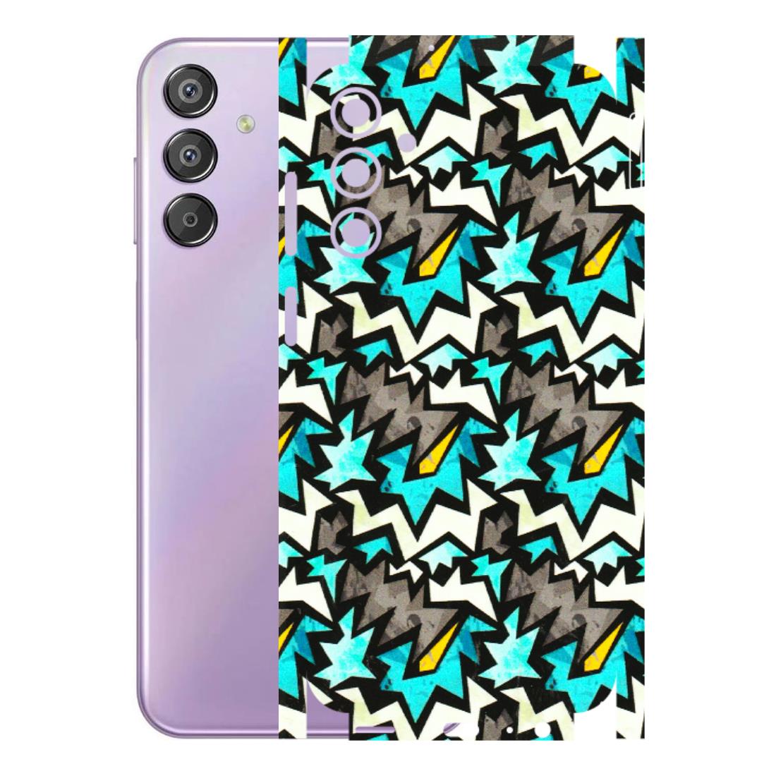 Samsung M/F/Note/Flip and C Phone Skins (All Models) - Funky Zig Zag - 3D Embossed Finish (L-223) Samsung Galaxy F15 (5G)