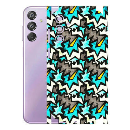 Samsung M/F/Note/Flip and C Phone Skins (All Models) - Funky Zig Zag - 3D Embossed Finish (L-223) Samsung Galaxy F15 (5G)