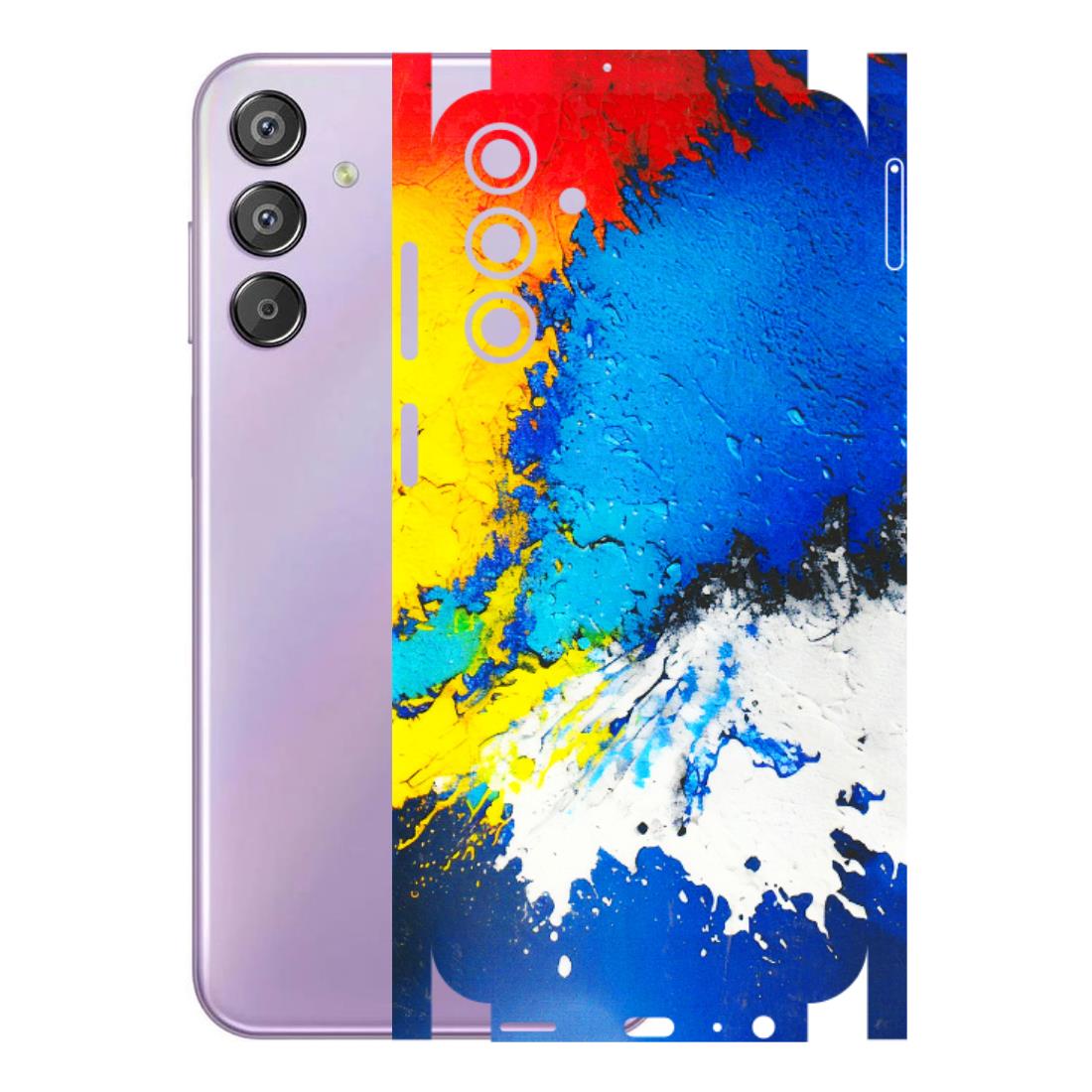 Samsung M/F/Note/Flip and C Phone Skins (All Models) - Acrylic Paint Spill - 3D Embossed Finish (L-229) Samsung Galaxy F15 (5G)